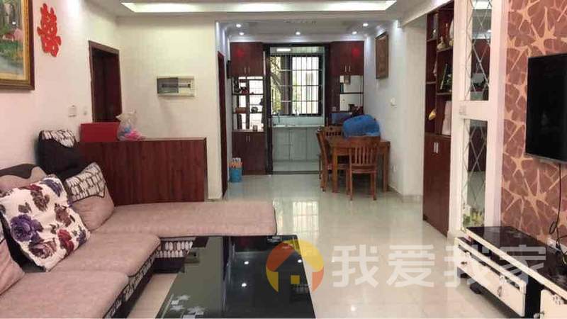 南昌我爱我家带落地阳台、房型方正、正规居室、小区环境安静、前后视线好、