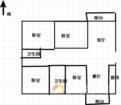 紅谷灘濱江豪園3房房屋出售交通方便生活便利